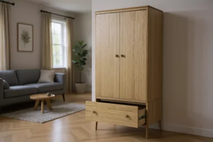 2 Door Oak Wardrobe