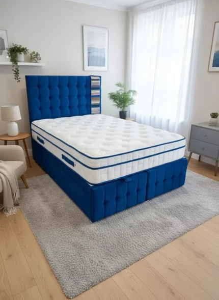 Firm Flex Ortho 1600 Mattress + Full Height Headboard + Ottoman Base