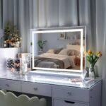 VANITII Crystal Hollywood Vanity Mirror with Bluetooth-Hollywood led strip Music Mirror - Image 8