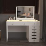 VANITII Crystal Hollywood Vanity Mirror with Bluetooth-Hollywood led strip Music Mirror - Image 3