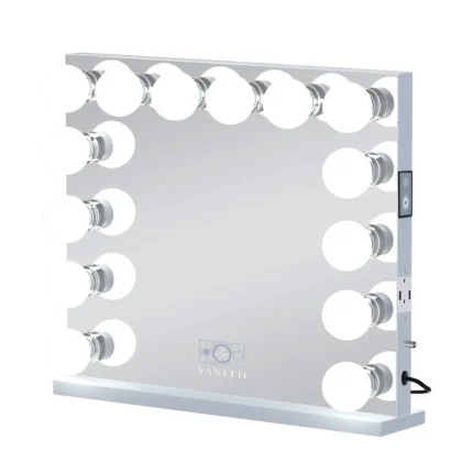 VANITII Marilyn Hollywood Vanity Mirror Pro - Tabletop or Wall Mount Vanity Mirror with 14 Dimmable LED Bulbs