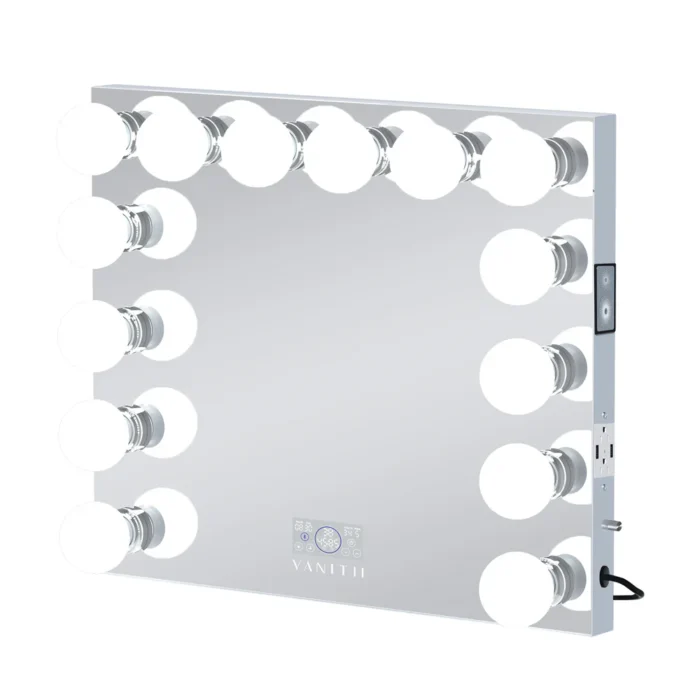 VANITII Marilyn Hollywood Vanity Mirror Pro - Tabletop or Wall Mount Vanity Mirror with 14 Dimmable LED Bulbs - Image 6