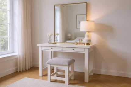 Doune Dressing Stool Taupe