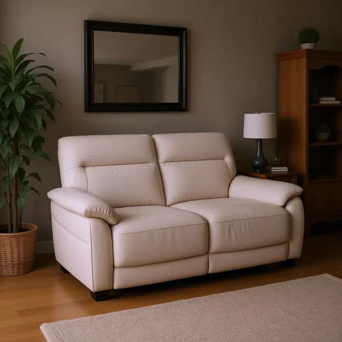 Nerano 3 Seater Electric Recliner Tan - The Furniture Centre Cork