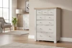 Doune 8 Drawer Tall Chest Taupe