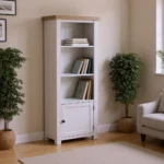 Doune Tall Bookcase Taupe