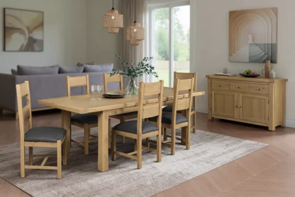 Delaney 1400/1800 Extending Dining Table Oak