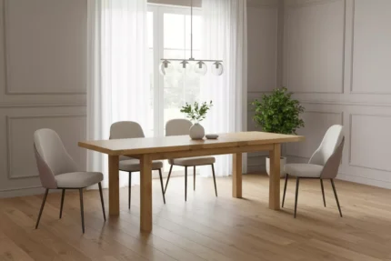 Delaney 1800/2460 Extending Dining Table Oak