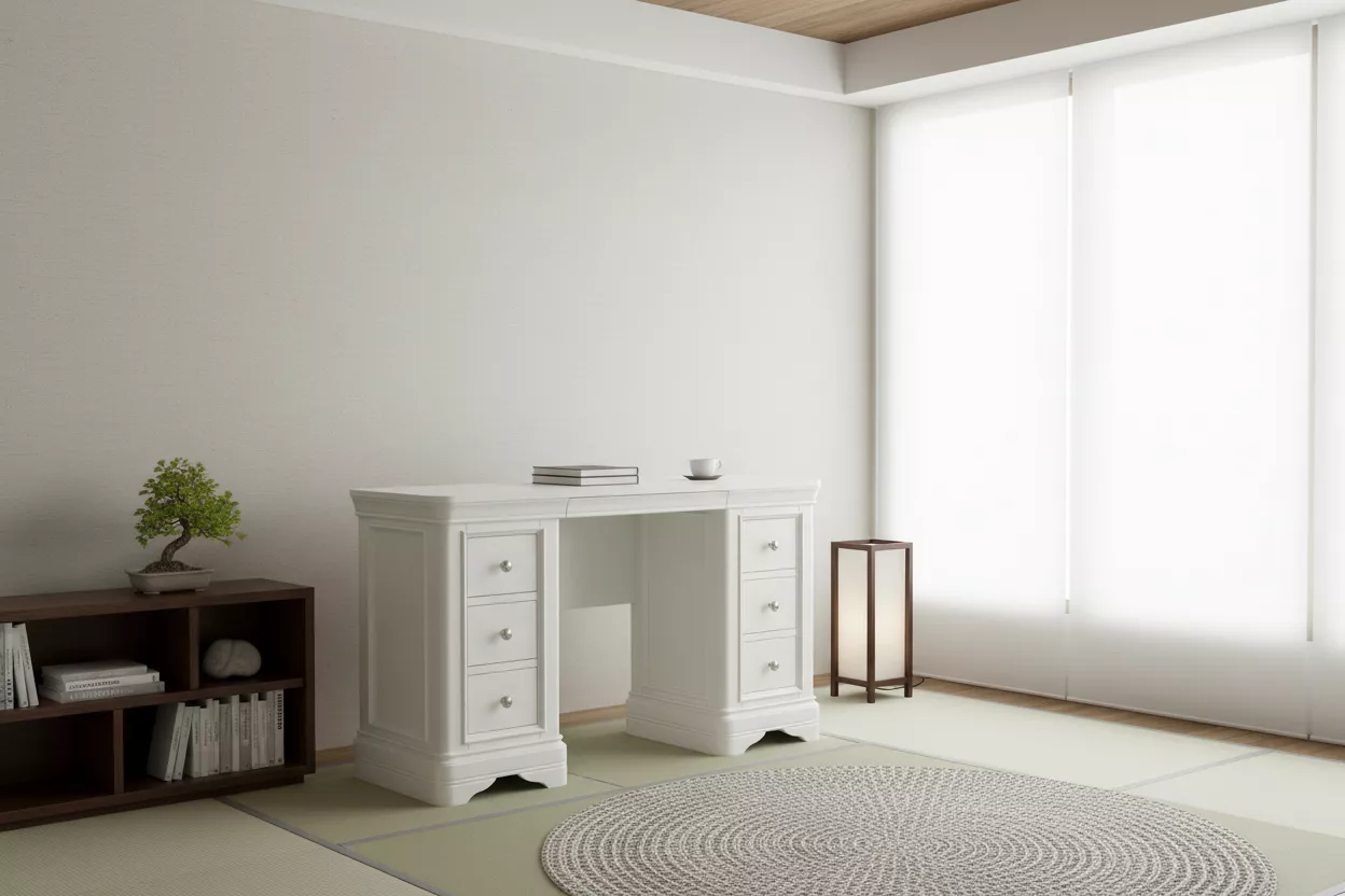 thefurniturecentre-Mabel Dressing Table Bone Mabel Dressing Table Bone - Image 1