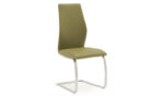 Elis Dining Chair - Chrome Leg Olive - Image 2