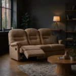 Keswick Small Fabric Reclining 3-Seater Settee