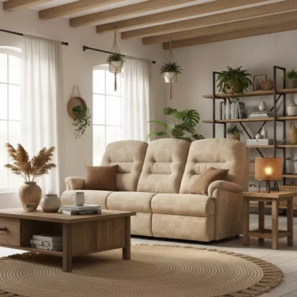 Keswick Standard Fabric Fixed 3-Seater Settee