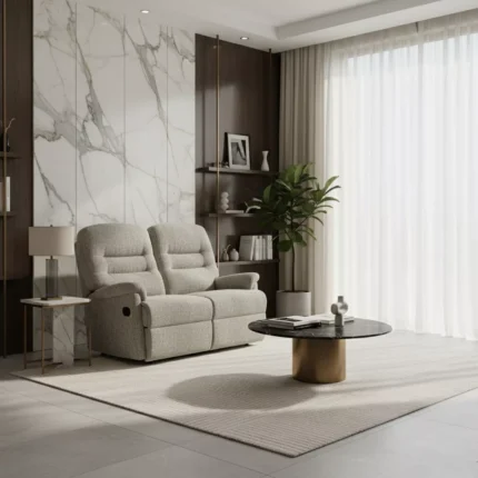 Keswick Standard Fabric Reclining 2-Seater Settee