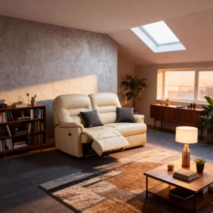 Keswick Standard Leather Reclining 2-Seater Settee