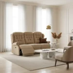 Lynton Standard Fabric Reclining 3-Seater Settee