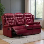 Lynton Standard Leather Reclining 3-Seater Settee