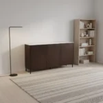 Ariya Sideboard Brown Wood & Marble Top