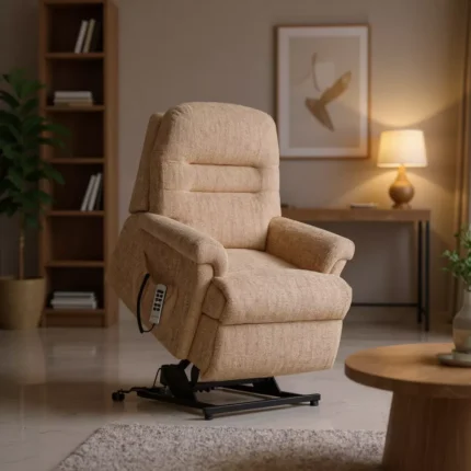 Beaumont Petite Fabric Electric Riser Recliner
