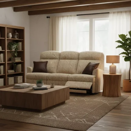 Harrow Small Fabric Fixed 3-Seater Settee