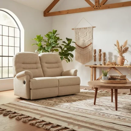 Keswick Petite Fabric Fixed 2-Seater Settee