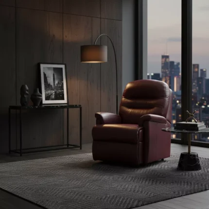 Keswick Small Leather Fixed Chair