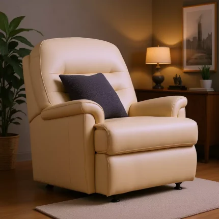 Keswick Standard Leather Fixed Chair
