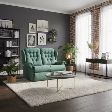 Lynton Standard Fabric Fixed 2-Seater Settee