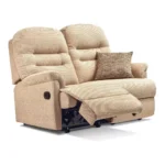 Keswick Petite Fabric Fixed 2-Seater Settee - Image 2