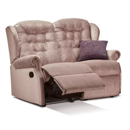 Lynton Small Fabric Reclining 2-Seater Settee
