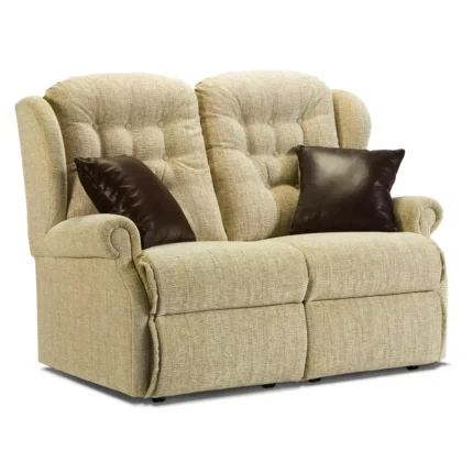 Lynton Small Fabric Fixed 2-Seater Settee