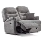 Keswick Small Fabric Reclining 2-Seater Settee - Image 2