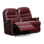 Keswick Small Leather Reclining 2-Seater Settee - Image 2