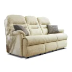 Keswick Small Fabric Fixed 3-Seater Settee - Image 2