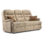 Keswick Standard Fabric Fixed 3-Seater Settee - Image 2