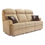 Harrow Small Fabric Fixed 3-Seater Settee - Image 2