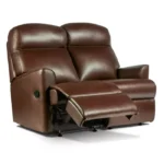 Harrow Small / Standard Leather Reclining 2-Seater Settee - Image 2