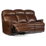 Harrow Small / Standard Leather Reclining 3-Seater Settee - Image 2
