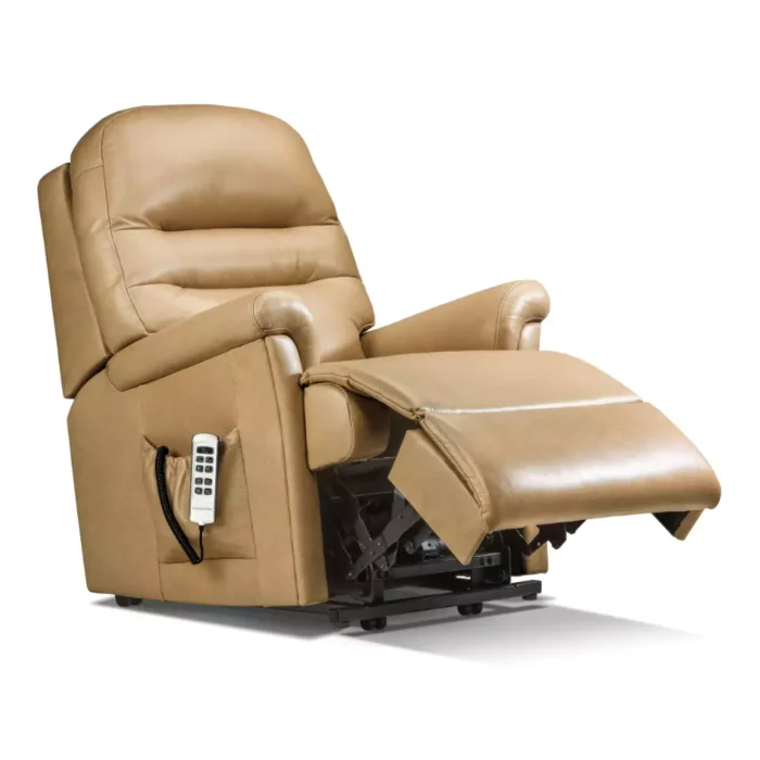 Small Riser Chair Beaumont Small Leather Electric Riser Recliner - The Furniture Centre Cork