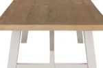 Doune Refectory Wooden Extending Dining Table 1900-2350 Taupe - Image 11