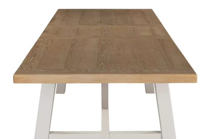 Doune Refectory Wooden Extending Dining Table 1900-2350 Taupe - Image 12