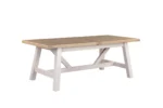 Doune Refectory Wooden Extending Dining Table 1900-2350 Taupe - Image 6