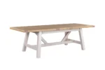Doune Refectory Wooden Extending Dining Table 1900-2350 Taupe - Image 7