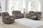 Weston 3 Seater Manual Recliner Mocha - Image 3