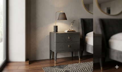 Diletta 2 Drawer Bedside Table