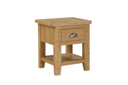 Marsden Lamp Table 1 Drawer Natural Oak