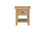 Marsden Lamp Table 1 Drawer Natural Oak - Image 2