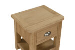 Marsden Lamp Table 1 Drawer Natural Oak - Image 6