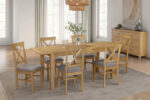 Marsden Extending Dining Table 1200/1600 Natural Oak - Image 2
