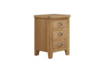 Marsden 3 Drawer Bedside Table Natural Oak