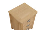 Marsden 3 Drawer Bedside Table Natural Oak - Image 6